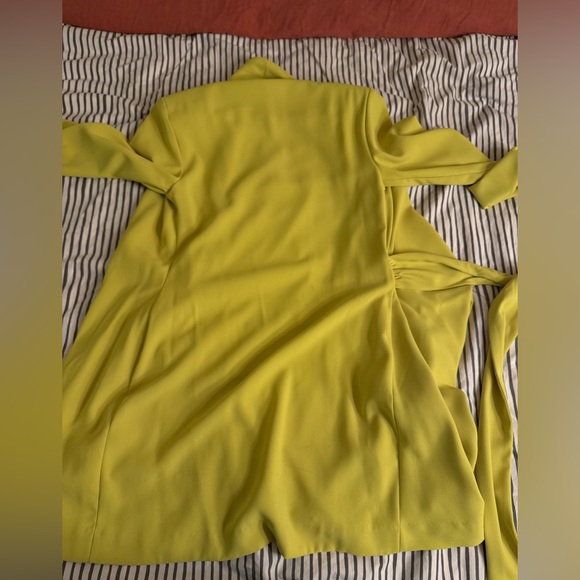 Zara Vibrant Yellow Wrap Blazer Dress - Picture 4 of 6